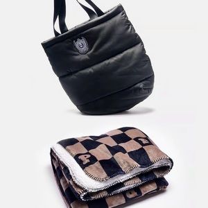 VICTORIA'S SECRET PINK Quilted Tote Bag + Plush Blanket